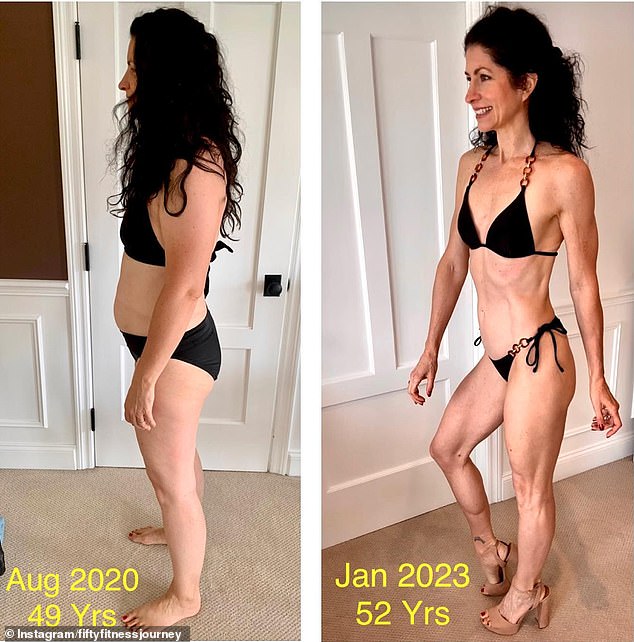 The drastic changes were difficult at first - especially considering Denise wasn't athletic growing up - but she had set her mind on becoming the strongest version of herself