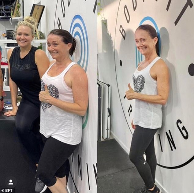 Before and after:A mum who lost 11.5 kilos by joining a fitness program famous for its eight-week challenges has shared the secrets to her success